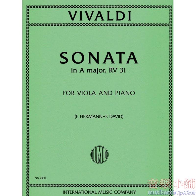 VIVALDI:Sonata in A major, RV 31 (Op. 2, No. 2)(DAVID-HERMAN)