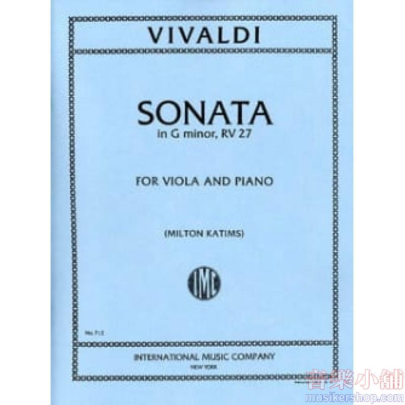 VIVALDI：Sonata in G minor, RV 27, (Op. 2, No. 1) (KATIMS)
