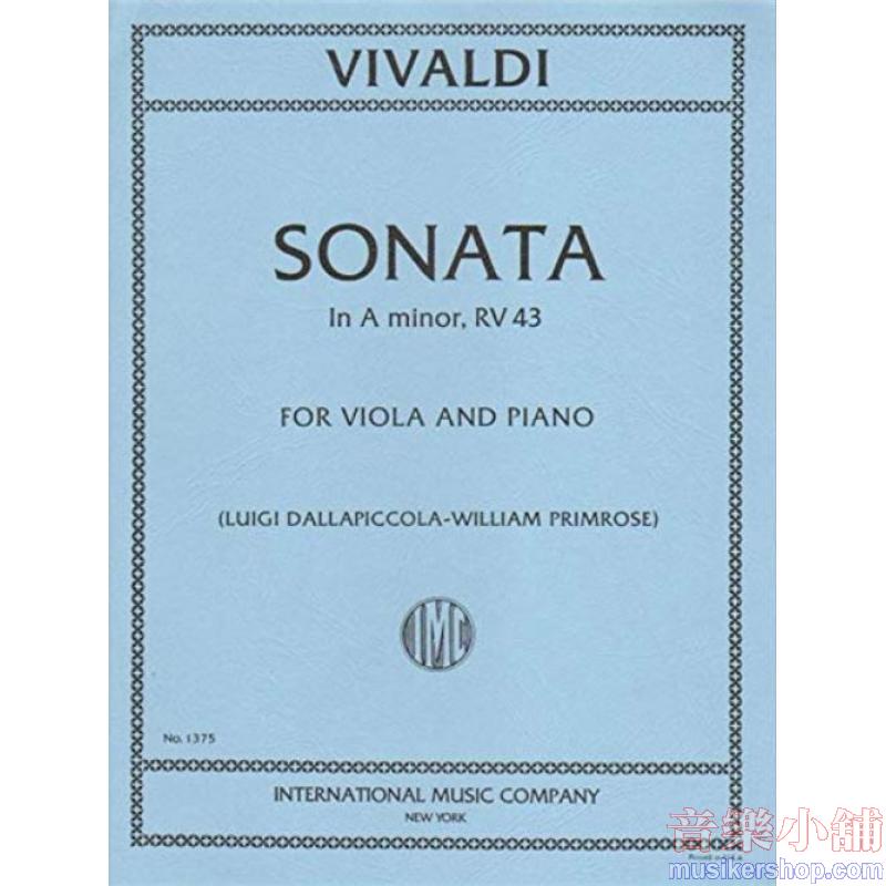 VIVALDI：Sonata No. 3 in A minor, RV 43 (PRIMROSE)