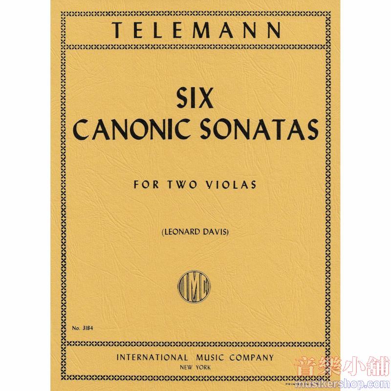 TELEMANN:Six Canonic Sonatas (DAVIS)