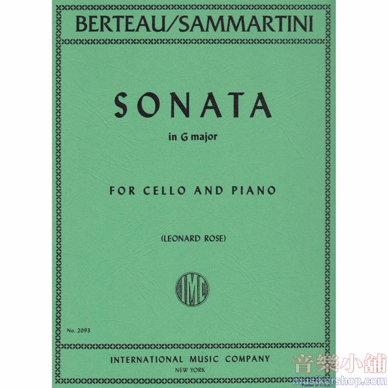 BERTEAU&Sammartini：Sonata in G major (ROSE) (once attributed to Sammartini)