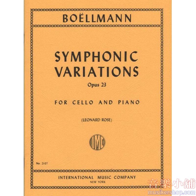 BOËLLMANN：Symphonic Variations, Op. 23 (ROSE)