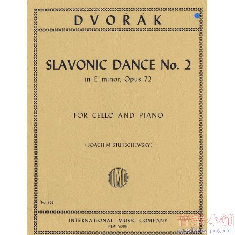 DVOŘÁK:Slavonic Dance No. 2 in E minor, Op. 72