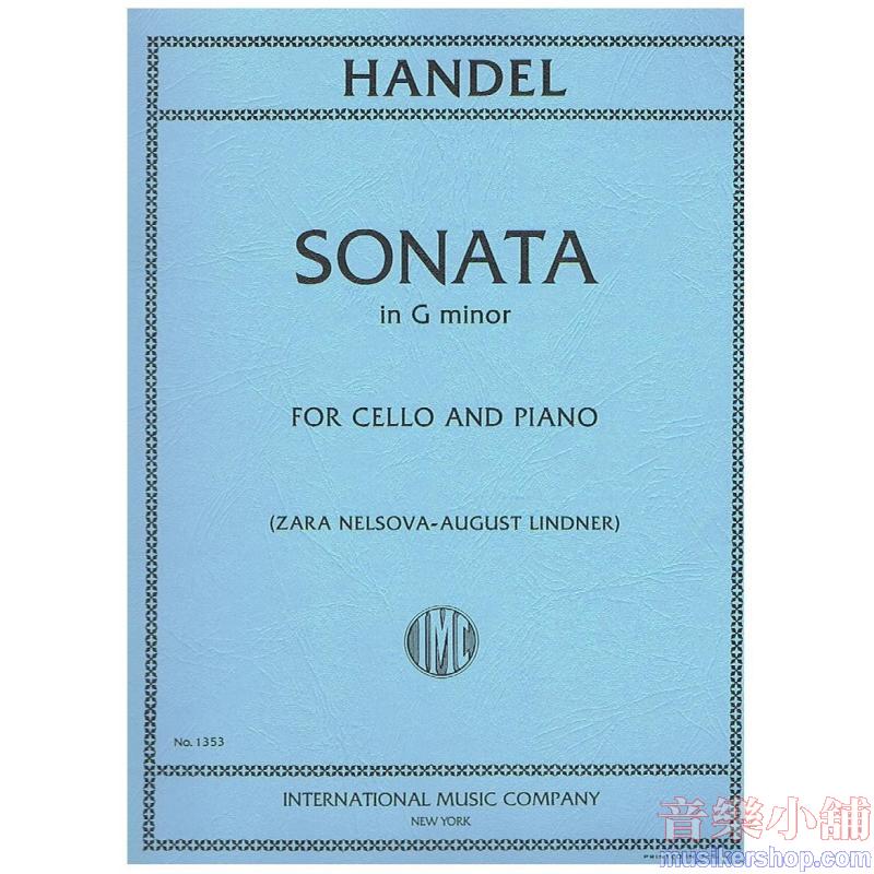 HANDEL:Sonata in G minor (LINDNER-NELSOVA)
