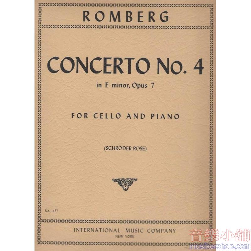 ROMBERG：Concerto No. 4 in E minor, Op. 7 (ROSE)