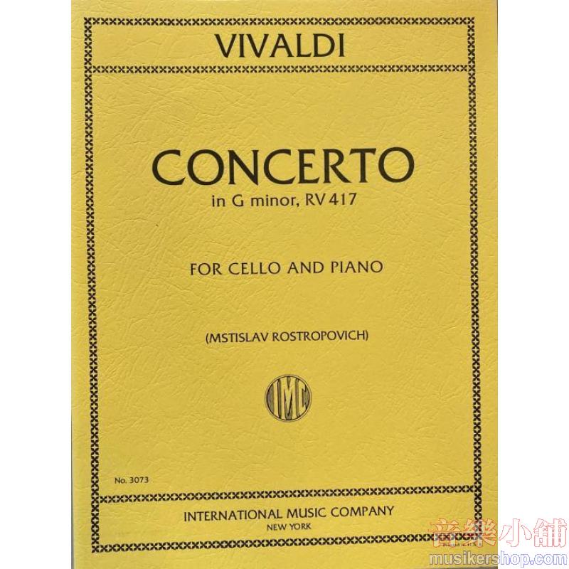 VIVALDI:Concerto in G minor, RV 417 (ROSTROPOVICH)