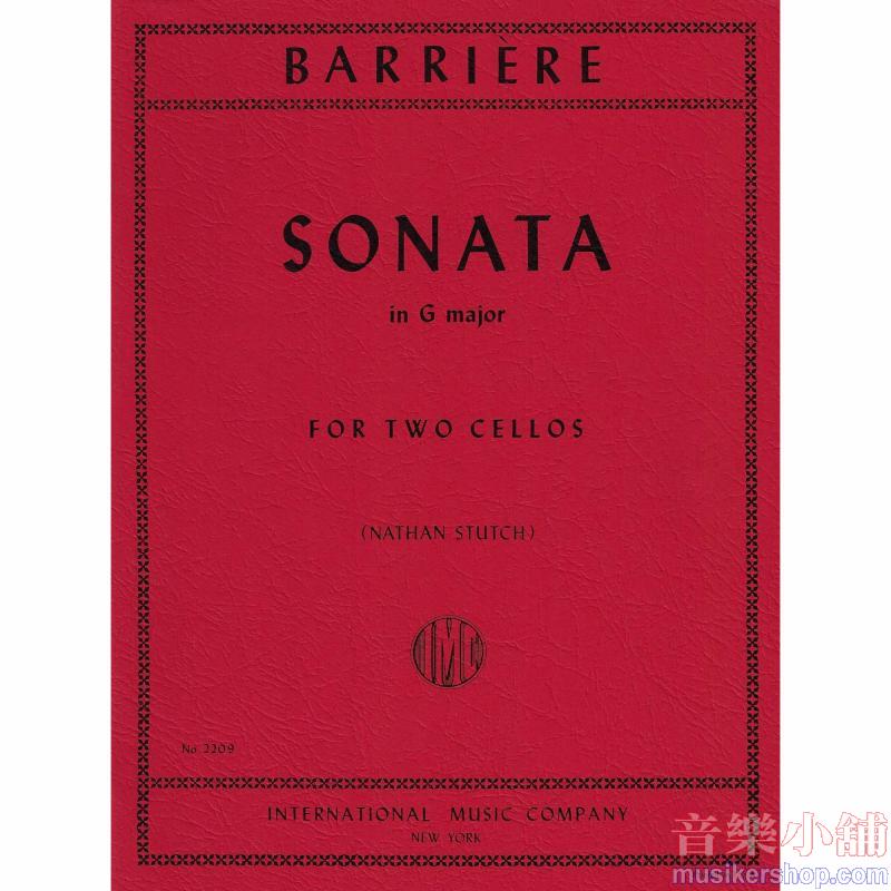 BARRIÈRE：Sonata in G major (STUTCH)