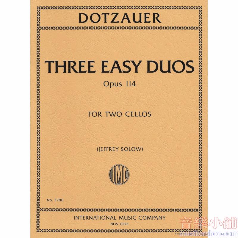 DOTZAUER：Three Easy Duos, Opus 114 (SOLOW)