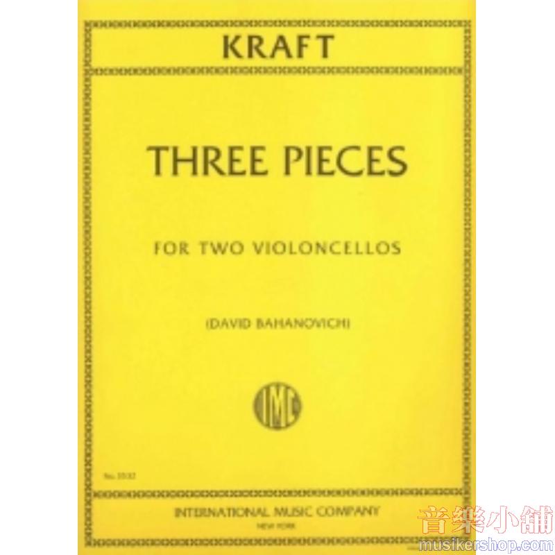 KRAFT:Three Pieces (First Publication) (BAHANOVICH)