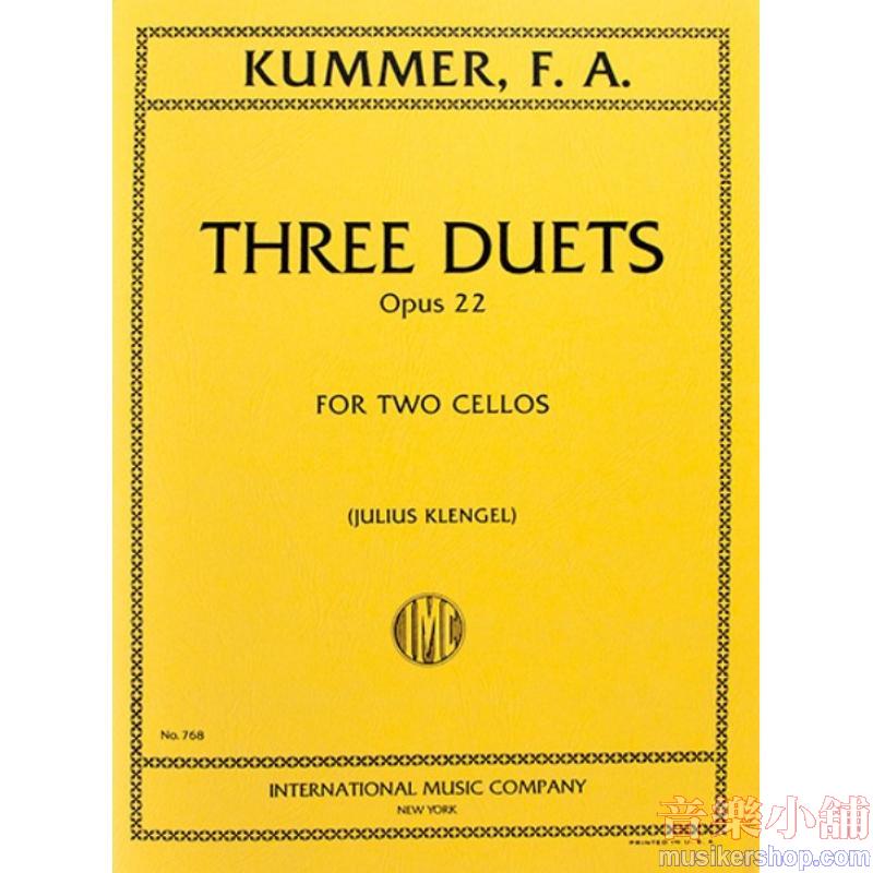 KUMMER：Three Duets, Op. 22 (KLENGEL)
