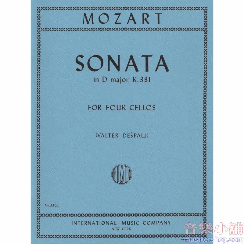 MOZART:Sonata in D major, K. 381 (DEŠPALJ) (score & parts)