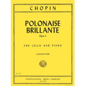 Frédéric Chopin : Polonaise Brillante, Op. 3 Cello...
