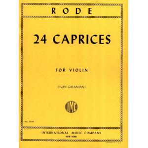Pierre Rode : 24 Caprices for Solo Violin