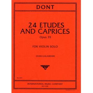 Dont：Studi E Capricci Op. 35 (Galamian)