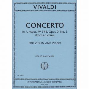 Concerto In La F.I N. 51 Da La Cetra (Kaufman L.)