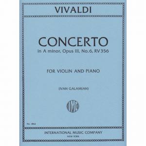 Concerto Op. 3 N. 6 La M. (Galamian)