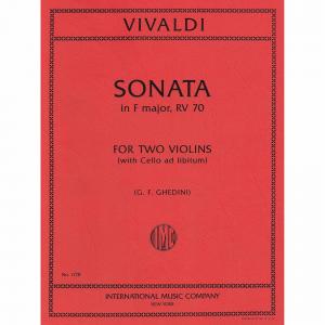 Vivaldi：Sonata Fa F Xiii N. 4 (Vc Ad Lib.) (Ghedin...