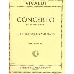 Vivaldi：Concerto F Major Rv 551