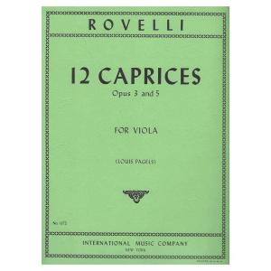 Rovelli：Capricci (12) Op. 3 E Op. 5 (Pagels)