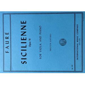 Faure：Siciliana Op. 78