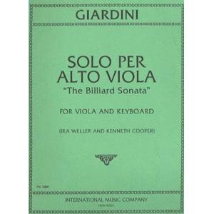 Giardini：Solo Per Alto Viola Weller-Cooper