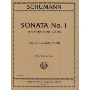 SCHUMANN：Sonata No. 1 in A minor, Op. 105 bis (KAT...