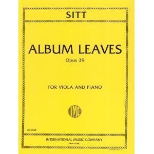 SITT：Album Leaves, Op. 39
