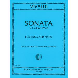 VIVALDI：Sonata in E minor RV 40 (PRIMROSE)
