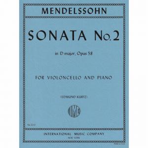 Mendelssohn ： Sonata No. 2 in D major, Op. 58 (KUR...