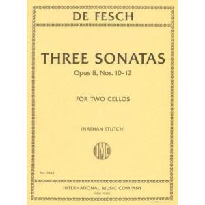 DeFESCH：Three Sonatas, Op. 8, Nos. 10-12 (STUTCH)