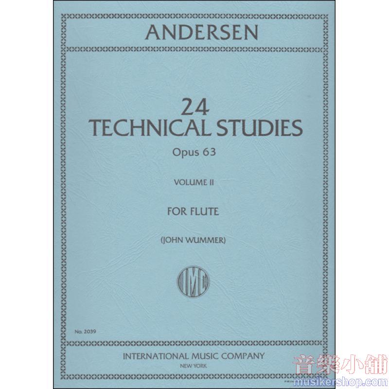 Andersen：24 Technical Studies, Op. 63 Volume II (WUMMER)