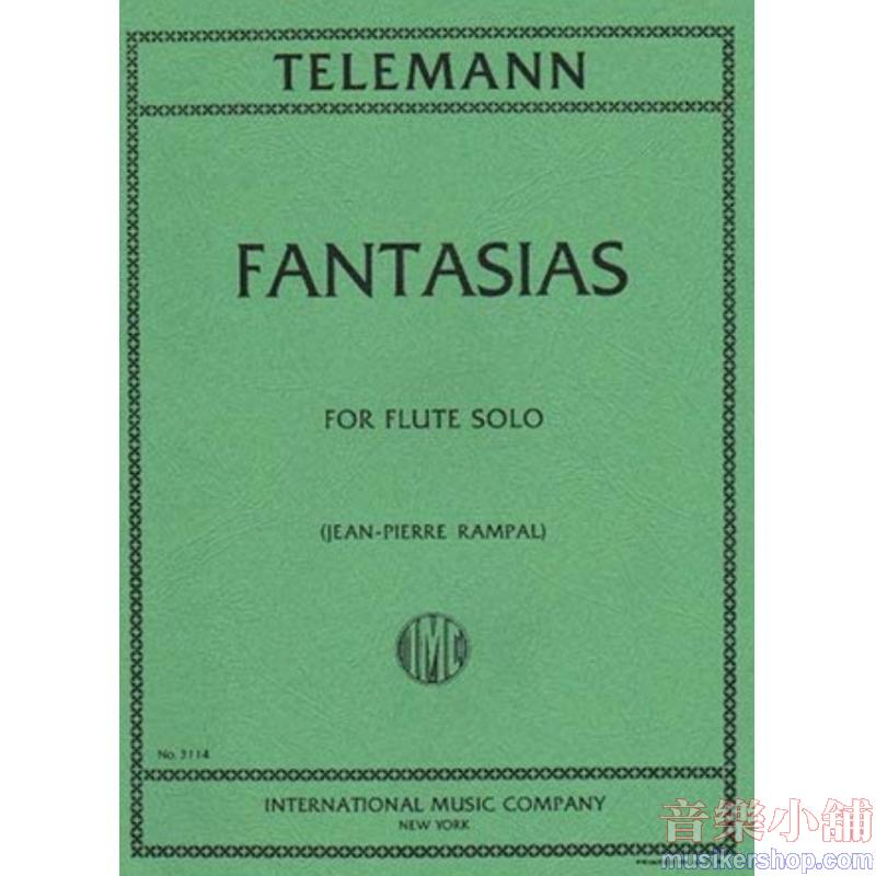 Georg Philipp Telemann : 12 Fantasias for Solo Flute Flute Solo
