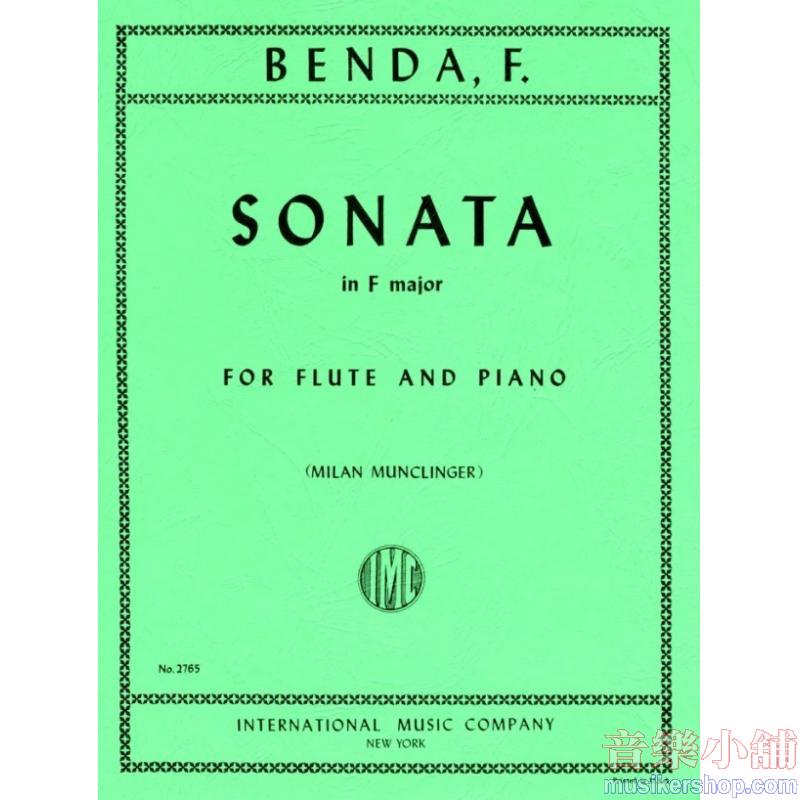 BENDA：Sonata in F major (MUNCLINGER)