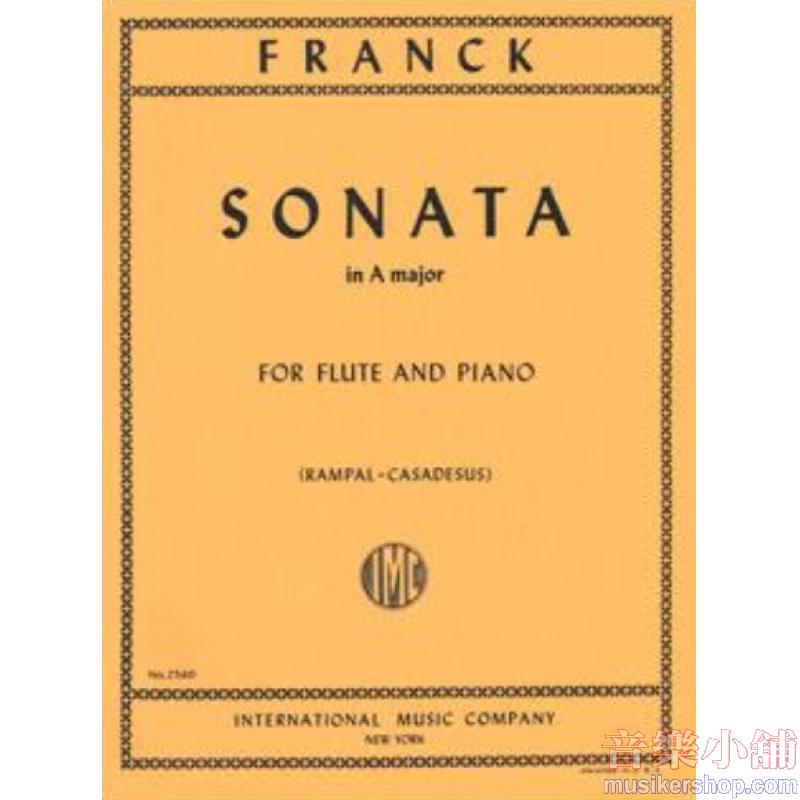 César Franck : Sonata in A Major For Flute and Piano