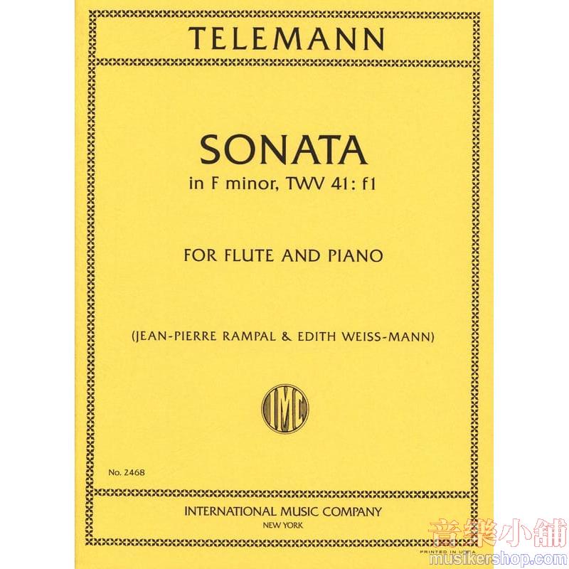 Georg Philipp Telemann : Sonata in F minor, TWV 41:f1 Flute and Piano
