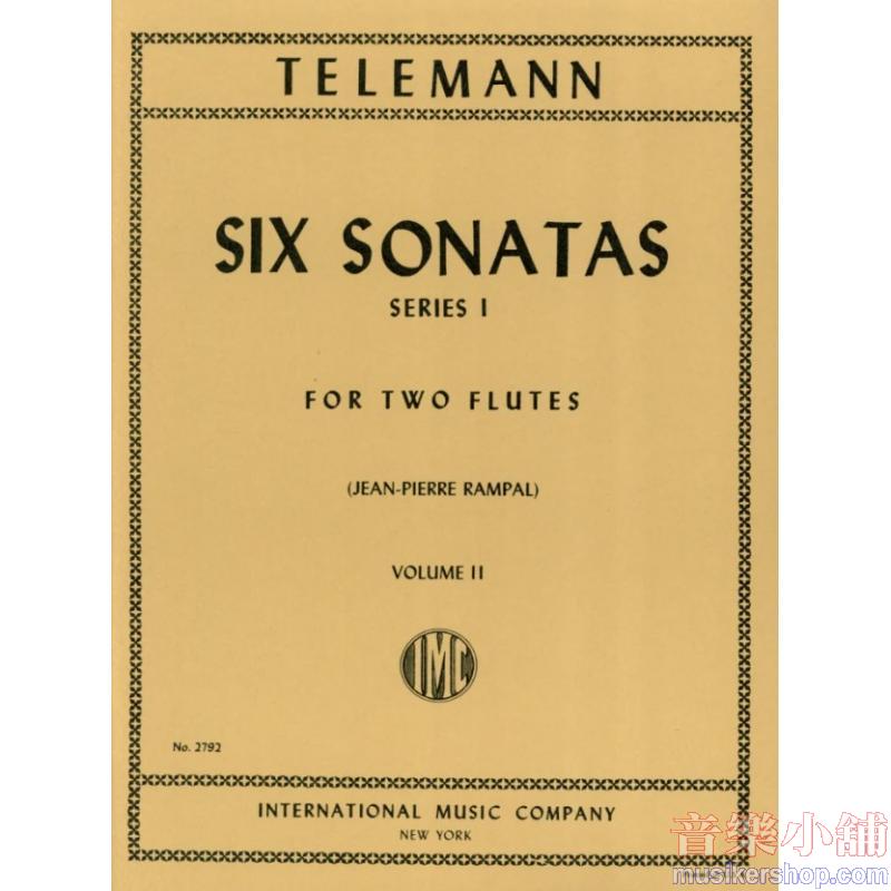 Telemann：Six Sonatas, Series I Volume II (RAMPAL)