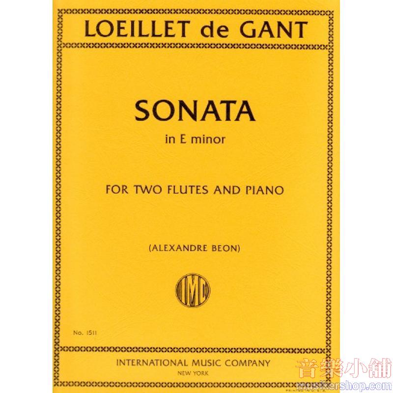 Loeillet：Sonata in E minor (BEON)