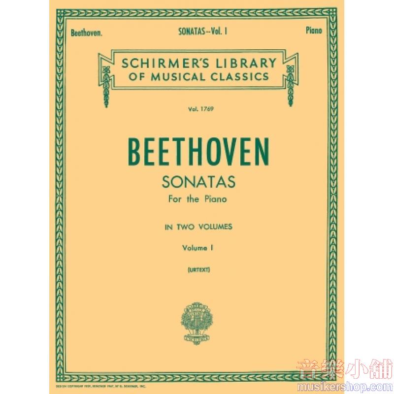 Beethoven:Sonatas Vol. 1 (“Urtext”) - Schirmer Library of Classics Volume 1769
