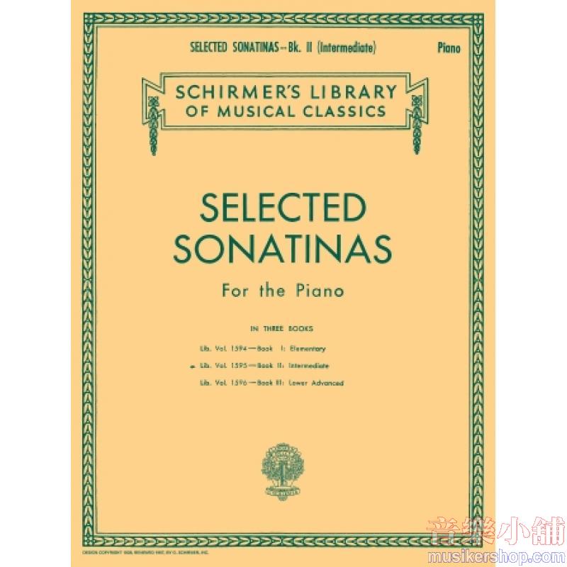 Selected Sonatinas—Book II: Intermediate. 6 Sonatinas by Lichner, Reinecke, Spindler, Clementi, Kuhlau, Dussek - Schirme