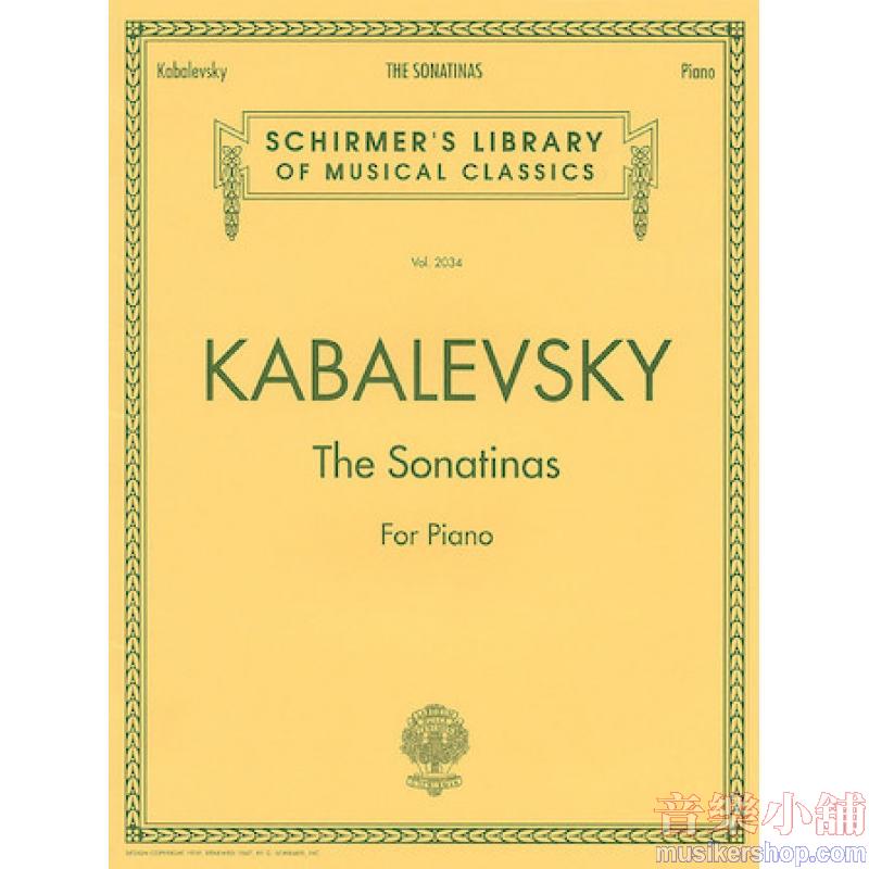 Kabalevsky:The Sonatinas - Schirmer Library of Classics Volume 2034