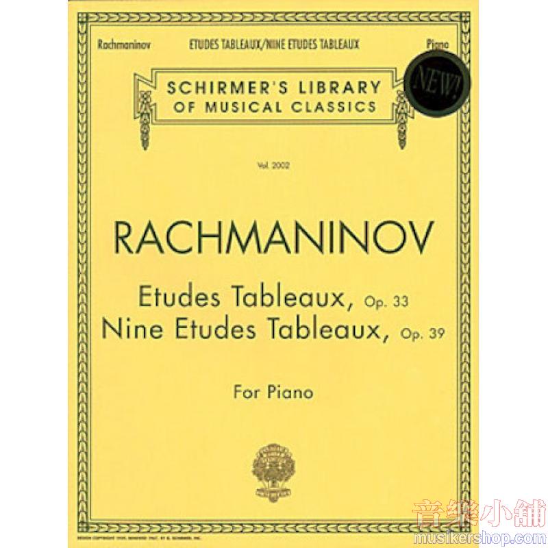 Rachmaninoff:Etudes Tableaux, Op. 33 & 39 - Schirmer Library of Classics Volume 2002