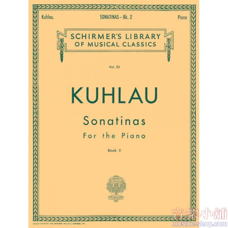 Kuhlau:Sonatinas (Klee), Book ll - Schirmer Library of Classics Volume 53