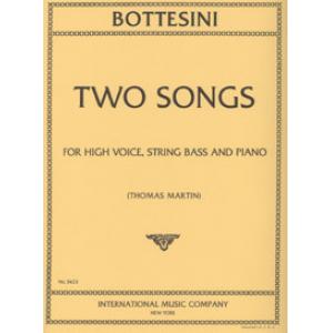 BOTTESINI：Two Songs for High Voice, String Bass an...
