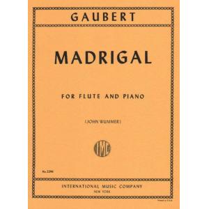 Gaubert：Madrigal (WUMMER)