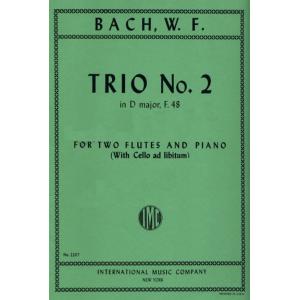 BACH：Trio No. 2 in D major , F. 48 (with Cello ad ...