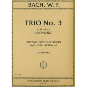 Bach：Trio No. 3 in A minor, F. 49 (Unfinished) (wi...