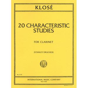 Klosé：20 Characteristic Studies (DRUCKER)