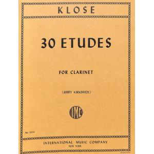 Klosé：30 Etudes (KIRKBRIDE)