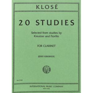 Klosé：20 Studies Selected from Kreutzer and Fioril...