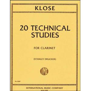 Klosé：20 Technical Studies (DRUCKER)